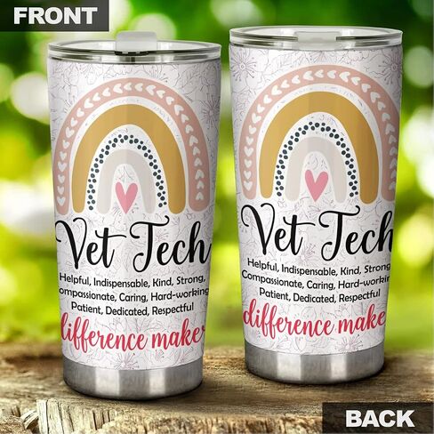 Vet Tech Tumbler Stainless Steel 20oz Vet Tech Tears Gift, Vet Student Graduation Gift, Birthday Gift For Vet Staff Manager, Vet Tech Christmas Gift, Vet Tech Week Gift in Saudi Arabia