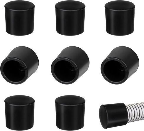 8 Pcs Black Door Stop Bumper Tips 0.39 Inch Door Rubber Stop Bumper Replacement Stopper Tips Caps Protect Doors & Wall Household Door Stopper Tips Caps in Saudi Arabia