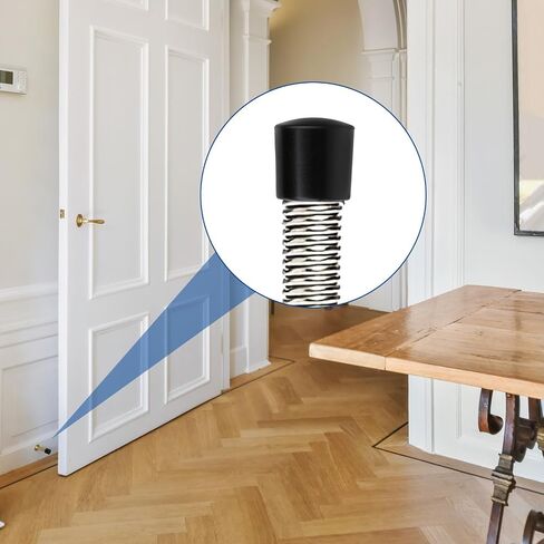 8 Pcs Black Door Stop Bumper Tips 0.39 Inch Door Rubber Stop Bumper Replacement Stopper Tips Caps Protect Doors & Wall Household Door Stopper Tips Caps in Saudi Arabia