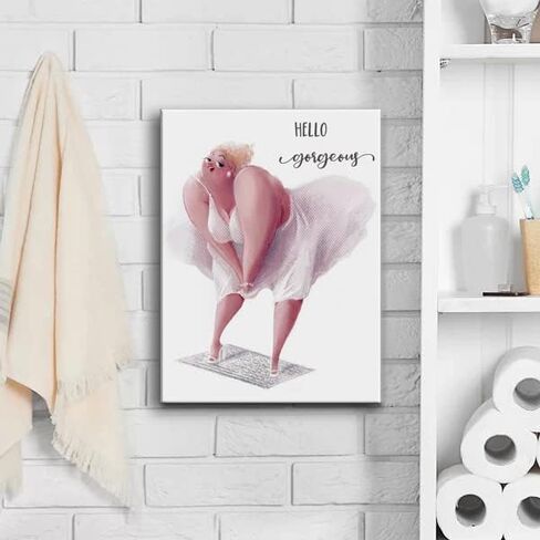 Genius Decor- Modern Funny Wall Art for Bathroom Yellow Gray Three Gooses in Bathtub Picture Print Canvas Decor (Ducks) in Saudi Arabia