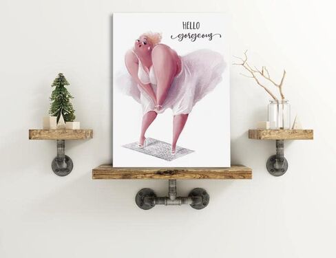 Genius Decor- Modern Funny Wall Art for Bathroom Yellow Gray Three Gooses in Bathtub Picture Print Canvas Decor (Ducks) in Saudi Arabia