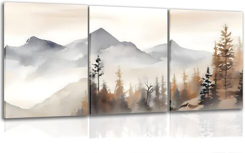 YFvrPt Neutral Botanical Flower Line Wall Art Set of 3 Modern Minimalist Plant Canvas Pictures Black and White Farmhouse Artwork Boho Painting Prints for Wall Decor Aesthetic Framed 12x16 In in Kuwait