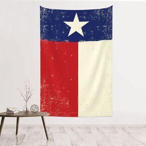 MOUNDHONG Texas Flag Tapestry Wall Hanging, Art Tapestry Retro Wall Art Large Wall Tapestries for Bedroom College Dorm Living Room Decor 40 x 60 in