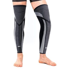 Full Leg Compression Sleeve (Pair), Thigh Support, Calf Protect, Anti Slip Long Knee Brace for Joint Pain, ACL, MCL, Meniscus Tear, Arthritis, Tendonitis, Running, Basketball, Football, XXL