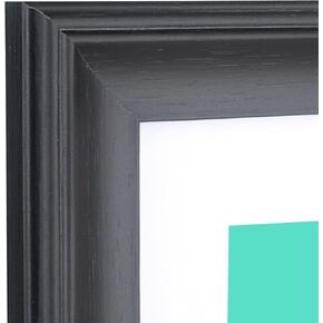 18x24 in Picture Frames Solid Wood,Display Picture 16x22 in With Mat or 18x24 in Without Mat,16x22 inch Diamond Painting Frames Black (CK1824)