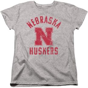 تي شيرت نسائي بشعار جامعة نبراسكا الرسمي Cornhuskers in Kuwait