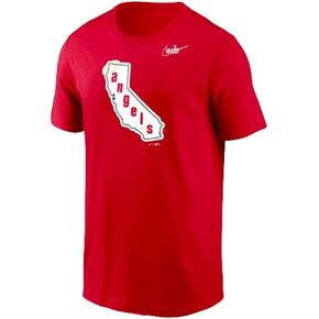 Nike Men's Los Angeles Angels Red Logo T-Shirt
