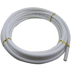 Malida 3/8" Diameter Tubing 5 Meters (16 feet) RO water Tubing Hose Pipe,+3/8" shut off valve 2 pcs, 3/8" tee 2 pcs. (3/8"tubing + valve +tee)