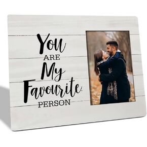 I Love You Gifts for Her Him, Romantic Valentine's Gifts for Boyfriend Girlfriend Wife Husband Couples, Picture Frame Gifts, You Are My Favourite Person