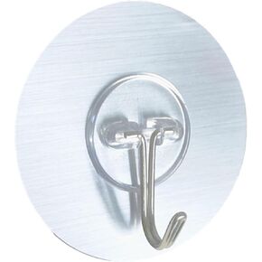 MAOYONG Adhesive Wall Hooks for Hanging - 10 Packs Self Adhesive Hooks Stick on Hooks, Sticky Hooks for Hanging Shower Hooks for Wall, Uses for Closet Wardrobe Storage