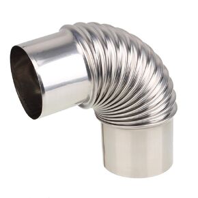 BQLZR Boiler Water Heater Stainless Steel Elbow Pipe For Gas Water Heater