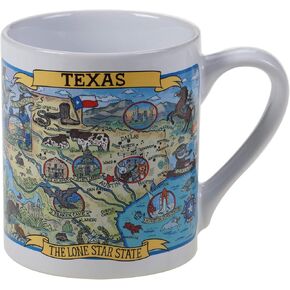 Certified International Texas Souvenir 20 oz. Jumbo Mug, Set of 6