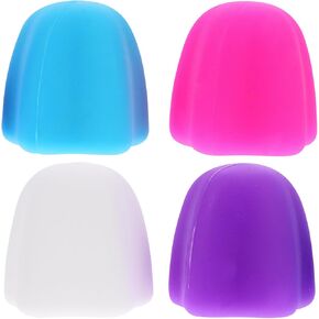 Self-Closing Toothpaste caps, 4pcs Toothpaste Squeezers Covers No Waste Cap Dispensers Silicone Toothpaste Tubes Caps Household Products