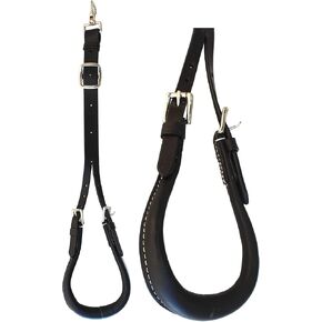 CHALLENGER Horse Amish Western Working Tack Black Leather Single Strap Crupper 975BK7005