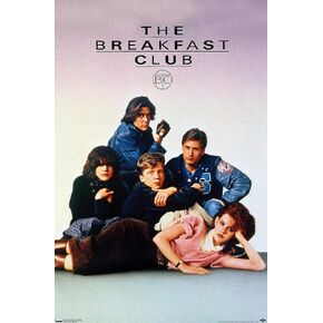 Trends International 24X36 The Breakfast Club-One Sheet Wall Poster, 24.00" x 36.00", Black Framed Version