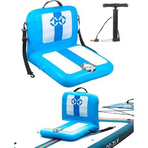 Kayak Seat, Inflatable Additional Paddle Seat, Universal Padded Board Seats Comfortable Inflatable Detachable Sup Seat Stand Up Paddle Board chair with Back Support Perfect for Adults Kids