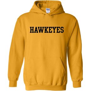 UGP Campus Apparel Iowa Hawkeyes Primary Logo Wrestling Hoodie, Team Color Hoodie, College, University