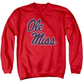 University of Mississippi Official Distressed Primary Unisex Adult Crewneck Sweatshirt