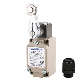 Baomain الحد التبديل WLCA2-2 AC 250V 2A DC 2A 48V SPDT دائرة التحكم الأسطوانة رافعة معدنية (1 قطعة)