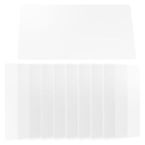VILLCASE 10pcs Transparent 3D Pen Mat, 3D Pen Accessories Drawing Tool Frames Canvas Prints Children Painting Supplies 3D Pen Drawing Mat DIY Painting Template Copying Board