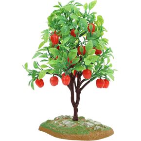 2pcs Apple Tree Model Simulation Fruit Tree Ornaments Tree Landscaping Ornaments Home Decor Toy Tree Shaped Ornament Train Ornament Micro Landscape Decor Sand Table Adornment Plant