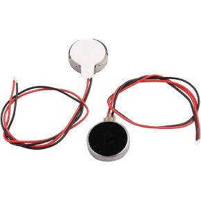 uxcell 2Pcs DC 3V 10mm Dia Mobile Coin Flat Vibrating Vibration Motor w Wire