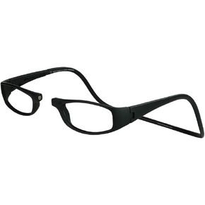 نظارات قراءة مغناطيسية من كليك، قارئات كمبيوتر، عدسات قابلة للاستبدال، أذرع قابلة للتعديل، يورو، (أسود، تكبير 1.25) in Kuwait