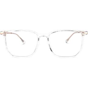 Zeelool Readers Retro Rectangle Reading Glasses for Women Men with Standard Anti-Reflective Coating Fezell ZTT123484-02