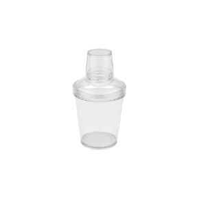 يحصل. SH-176-1-CL-EC كوكتيل بلاستيكي عالي التحمل 3 قطع / مارتيني شيكر، 20 أونصة، شفاف (مجموعة من 4)