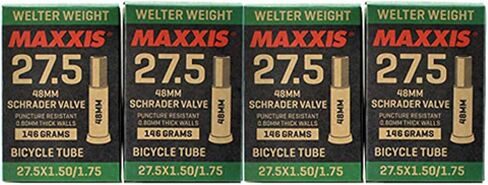 Maxxis Welter Weight 27.5 x 1.50-1.75 48mm Bike Inner Tube Schrader AV, 4 Pack, STB2215-4 in Saudi Arabia