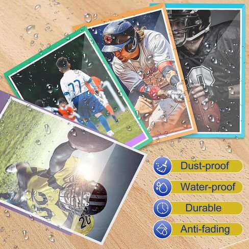 2000 Counts Trading Card Sleeves Standard Card Sleeve Sturdy Game Sports Football Card Sleeves Soft Baseball Plastic Card Sleeve Protector for Sports Cards Game Cards in Saudi Arabia
