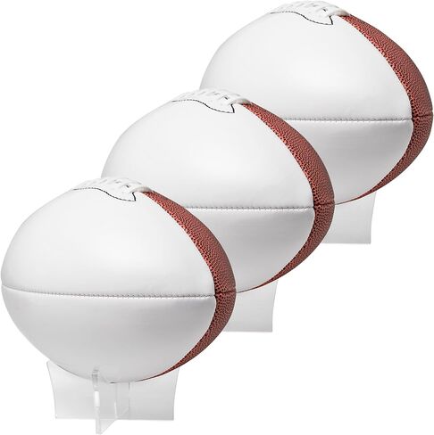 Murray Sporting Goods توقيع كرة القدم مع حامل - لوحتان أبيضتان للتوقيع الجاهز للعرض، علبة الكأس القابلة للتوقيع بحجم تنظيم كامل 12 بوصة | (3 عبوات) in Kuwait