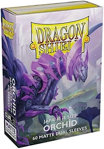 Dragon Shield Bundle: 2 Packs of 60 Count Japanese Size Dual Matte Card Sleeves - Matte Orchid in Saudi Arabia