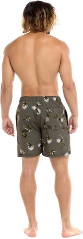 صندوق سباحة Eidon Young Men's Standard I'm Leafing بطول 43.18 سم، خصر مرن للسباحة in Kuwait