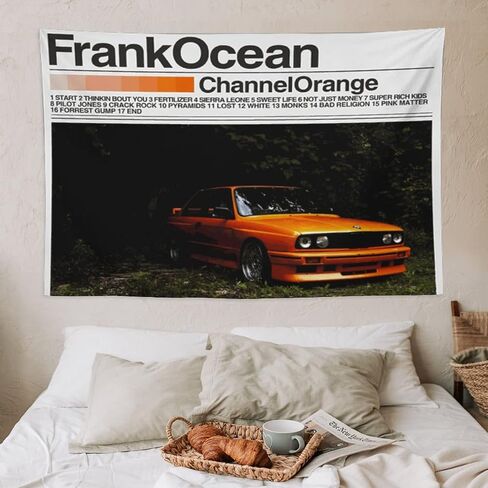 BIZHUDP Franks Oceans Blond Album Tapestry Racing Tapestry Wall Hanging Poster Art for Bedroom Living Room College Dorm Decor 30"x40" in Saudi Arabia