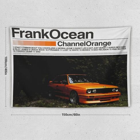 BIZHUDP Franks Oceans Blond Album Tapestry Racing Tapestry Wall Hanging Poster Art for Bedroom Living Room College Dorm Decor 30"x40" in Saudi Arabia