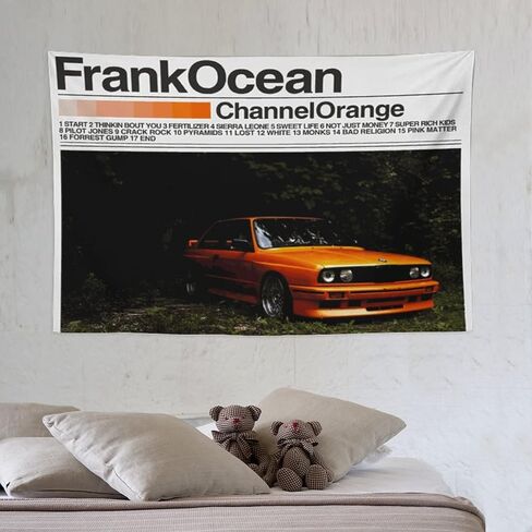 BIZHUDP Franks Oceans Blond Album Tapestry Racing Tapestry Wall Hanging Poster Art for Bedroom Living Room College Dorm Decor 30"x40" in Saudi Arabia