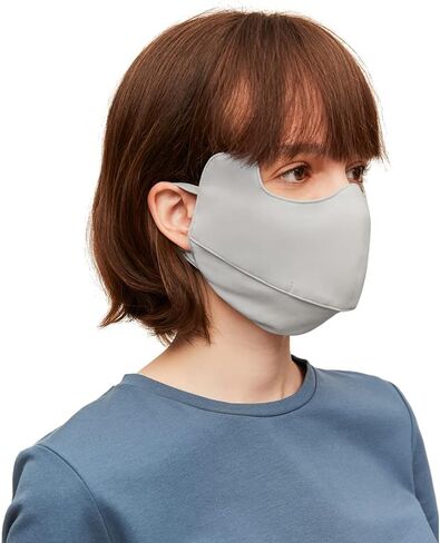 قطعتان من وشاح الرقبة بعامل حماية من الأشعة فوق البنفسجية 50+ غطاء وشاح للوجه للحماية من الشمس من قماش بالاكلافا مع حلقات للأذن SLN3M308 in Saudi Arabia