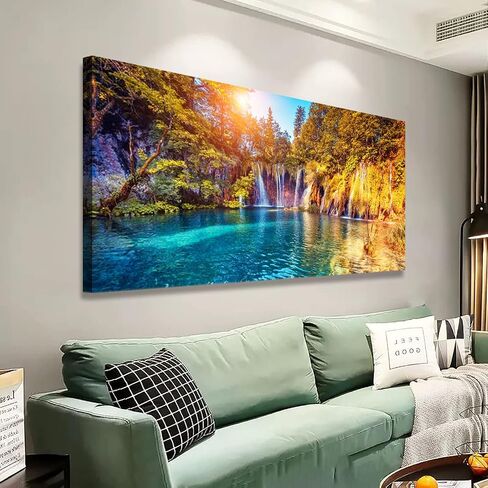Floral Wall Art Canvas Prints Colorful Leaf Flower Pictures Bedroom Wall Decor Minimalist Plant Paintings for Living room Bathroom Office Home Kitchen Decorations 12x16inches Botanical Artwork Ready in Saudi Arabia