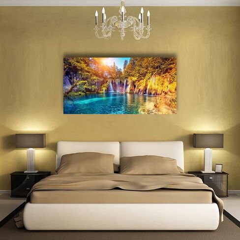 Floral Wall Art Canvas Prints Colorful Leaf Flower Pictures Bedroom Wall Decor Minimalist Plant Paintings for Living room Bathroom Office Home Kitchen Decorations 12x16inches Botanical Artwork Ready in Saudi Arabia