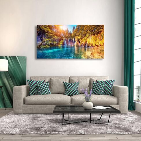 Floral Wall Art Canvas Prints Colorful Leaf Flower Pictures Bedroom Wall Decor Minimalist Plant Paintings for Living room Bathroom Office Home Kitchen Decorations 12x16inches Botanical Artwork Ready in Saudi Arabia