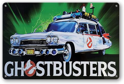 فيلم معدن القصدير تسجيل Ghostbusters سيارة ملصق تين تسجيل شريط المنزل غرفة نوم ديكور 12x8 بوصة in Kuwait