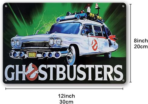 فيلم معدن القصدير تسجيل Ghostbusters سيارة ملصق تين تسجيل شريط المنزل غرفة نوم ديكور 12x8 بوصة in Kuwait