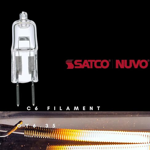 Satco S4197 20 Watt 300 Lumens T3 Halogen GY6.35 Base 12 Volt Clear Light Bulb, Dimmable in Saudi Arabia