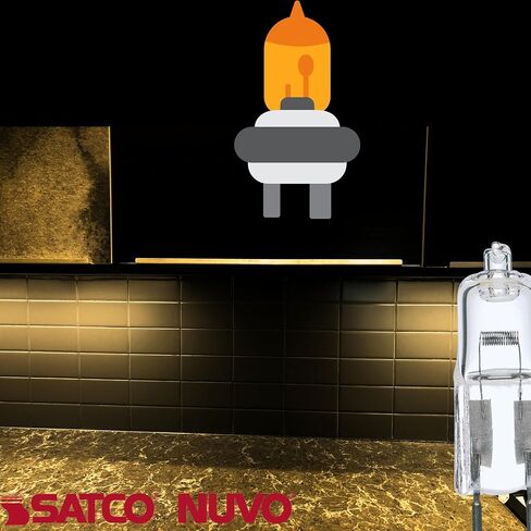 Satco S4197 20 Watt 300 Lumens T3 Halogen GY6.35 Base 12 Volt Clear Light Bulb, Dimmable in Saudi Arabia