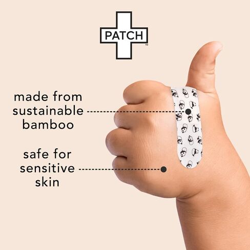 باتش كيدز كيد ديزاين (باندا) ضمادة لاصقة من زيت الخيزران/جوز الهند معقمة 2 × 3 بوصة / 3 × 3 بوصة 50 لكل صندوق in Kuwait