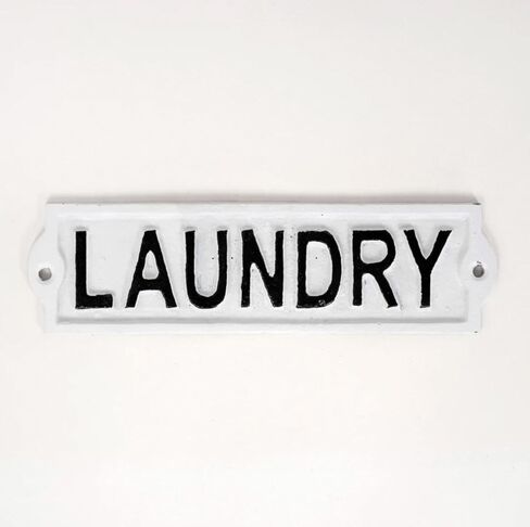 PANTRY, Black/White 8.25 x 2.4 Inches Metal Decorative Hanging Sign in Saudi Arabia