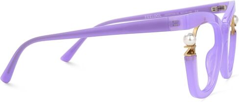 Zeelool Stylish Cat Eye Pearl Glasses Frame Women with Non-prescription Clear Lens ZJGX957054 in Saudi Arabia