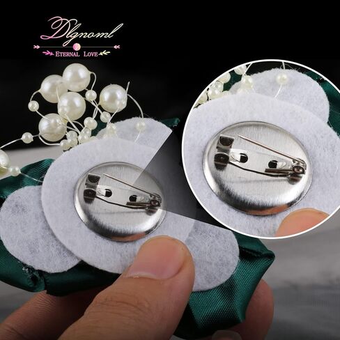 Aevanim1+6 Artificial Rose Corsages with Pin,Boutonniere for Men Wedding,Suitable for Wedding Ceremony,Anniversary,Formal Dinner and Wedding Party,Used to Decorate Suits. (blackish green). in Saudi Arabia