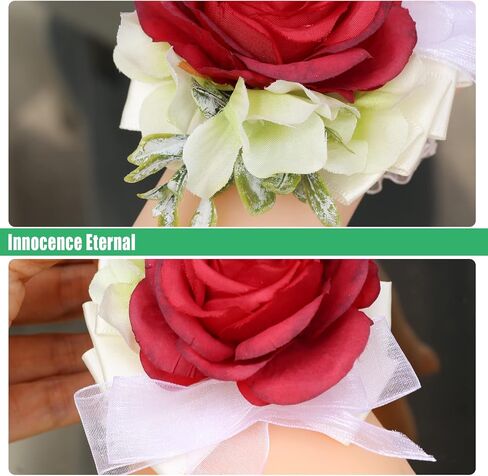 Aevanim1+6 Artificial Rose Corsages with Pin,Boutonniere for Men Wedding,Suitable for Wedding Ceremony,Anniversary,Formal Dinner and Wedding Party,Used to Decorate Suits. (blackish green). in Saudi Arabia